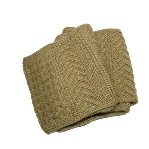 Michael Kors Tan Chunky Knit Infinity Scarf Cozycore